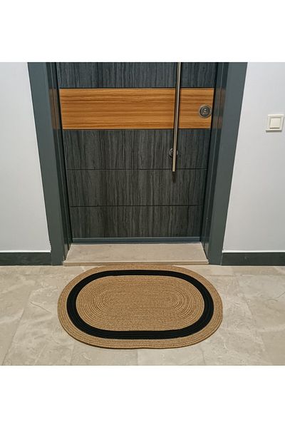 JÜTEX HOME Door Front Mat Toilet Seat Front Countertop Front Jute Straw Mat