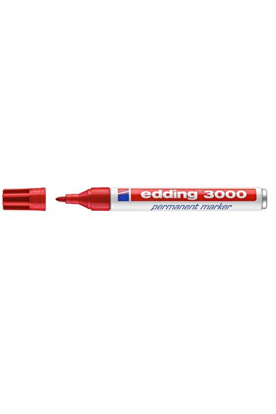 Edding E-3000 Permanent Markör Kırmızı