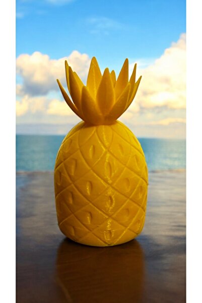 SM KIR TASARIM Sünger Bob'un Ananas Evi Büyük 16 cm Akvaryum veya Küvet Dekorasyon Seti