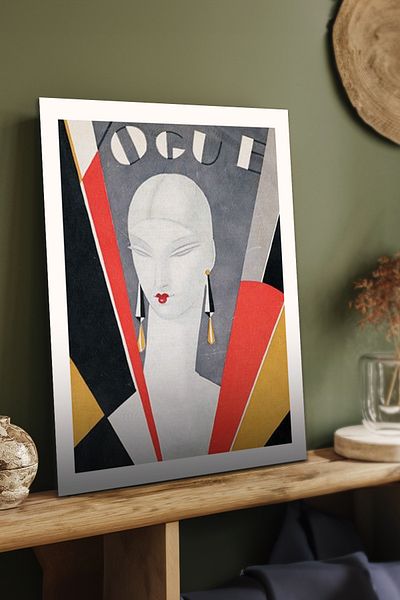 Cadran Ιστορικές εκδόσεις του περιοδικού Vogue Πίνακας Mdf με πλαίσιο