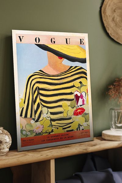 Cadran Ιστορικές εκδόσεις του περιοδικού Vogue Πίνακας Mdf με πλαίσιο