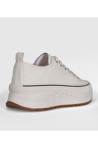 Lufian 121230006   Shay Unisex Δερμάτινο Sneaker - ΛΕΥΚΟ