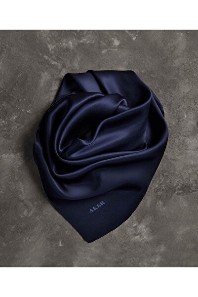 Aker Solid Color 90X90 Plain Ground Silk Crepe Satin Scarf
