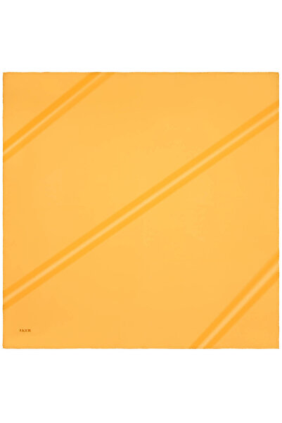 Aker Шовковий прямий шарф оранжевого кольору