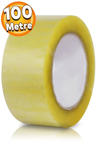 Morpanya Şeffaf Koli Bantı 45 mm x 100 Metre Paketleme Bandı 12 Adet