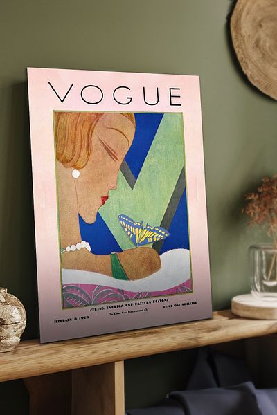 Cadran Ιστορικές εκδόσεις του περιοδικού Vogue Πίνακας Mdf με πλαίσιο