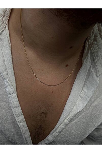 Arvens İnce Zincir Gold Erkek Paslanmaz Çelik Kadın Kolye Unısex Renk Atmaz K...