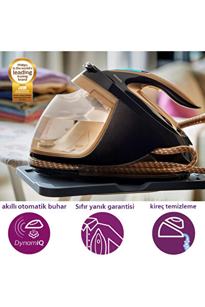Philips Perfectcare Elite Plus Sıfır Yanık Garantili Buhar Kazanlı Akıllı Ultra Hafif Ütü