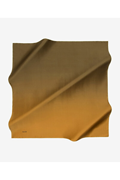 Aker Шарф з візерунком пензля, 90x90, шовковий креп-сатен