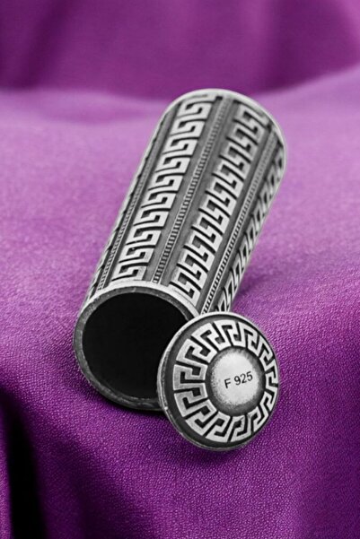 Moda Gümüş 925 Ayar Gümüş Silindir Tasarımlı Cevşen Muska Kabı Kolye Ucu Orta...