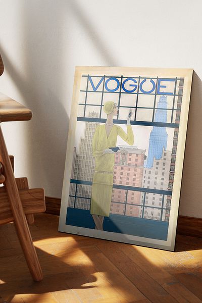 Cadran Ιστορικές εκδόσεις του περιοδικού Vogue Πίνακας Mdf με πλαίσιο