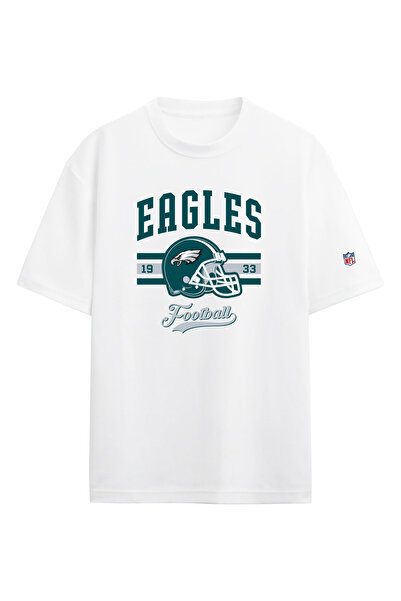 BA Sportswear Philadelphia Eagles Oversize White T-Shirt - American Football Nfl