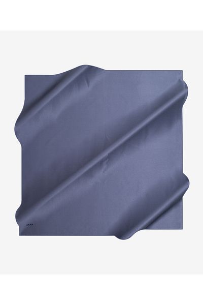Aker Eșarfă din satin creponat de mătase, culoare uni, 90x90