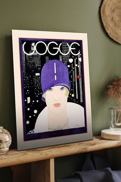 Cadran Ιστορικές εκδόσεις του περιοδικού Vogue Πίνακας Mdf με πλαίσιο