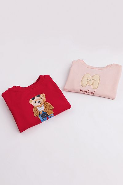 Harika KIDS Комплект от 2 основни суитшърта за момичета
