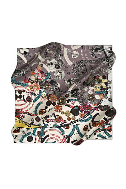 Aker 90X90 كريب حرير ساتان