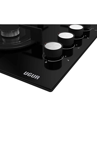 Uğur UAO 6041W3 SCY RSR1 Wok Gözlü Siyah Ankastre Ocak