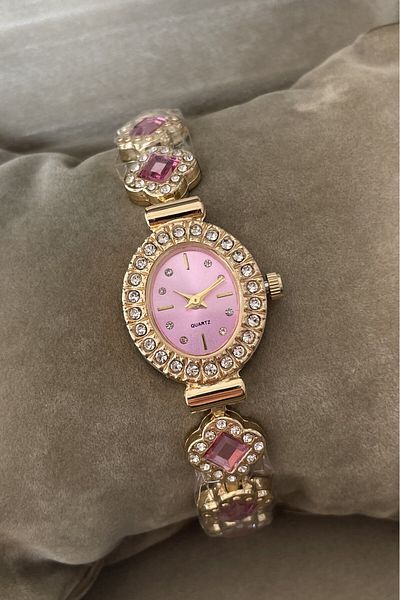 Leerybee Minimal Vintage Women's Watch with Stones Nla-186