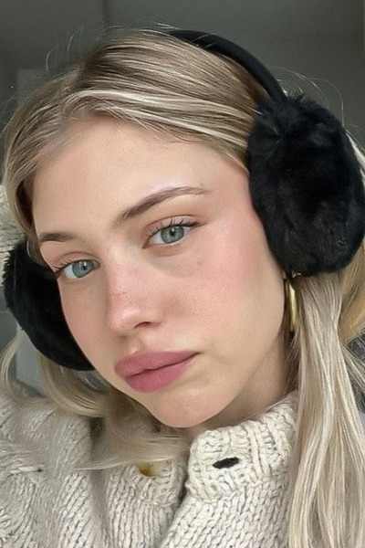 mrcans Black Foldable Plush Earphones