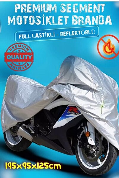 Mega Everest Premium Segment Gri Motosiklet Brandası 4 Mevsim Kuş Gözlü Refle...