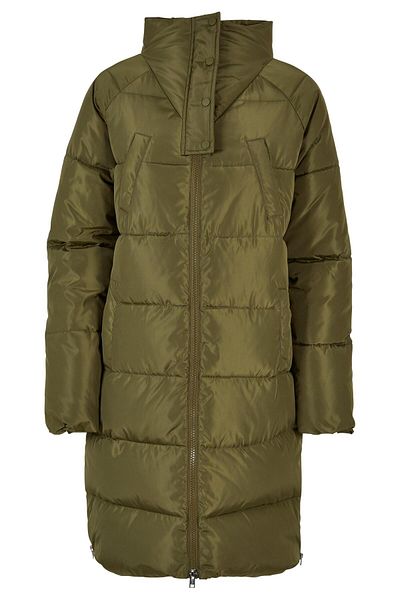 Urban Classics Damen Ladies High Neck Puffer Coat