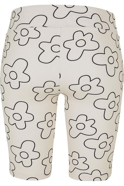Urban Classics Damen Ladies High Waist AOP Tech Cycle Shorts