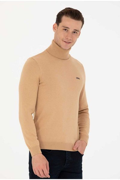 U.S. Polo Assn. Ανδρικό πουλόβερ Coconut Basic