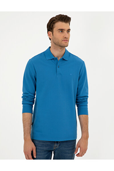 Pierre Cardin İndigo Slim Fit Basic Sweatshirt 50294438-VR028