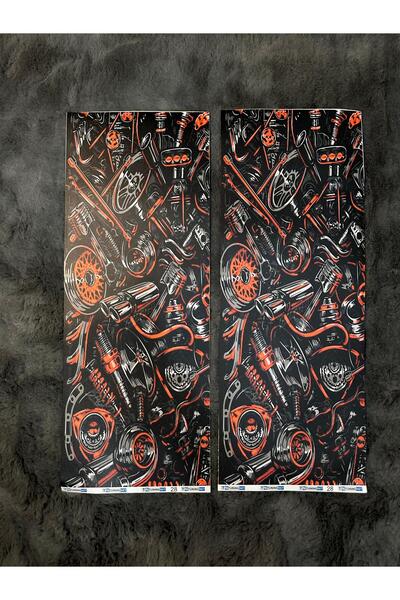 Genel Markalar Araç Kapı Direk Kaplama Mekanik Motor UV 54x21cm