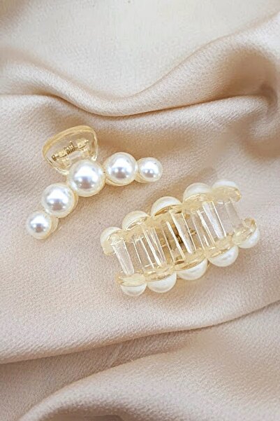 PETEK AKSESUAR Small Size Pearl Latch Buckles 3.5 Cm. (2 Pieces)