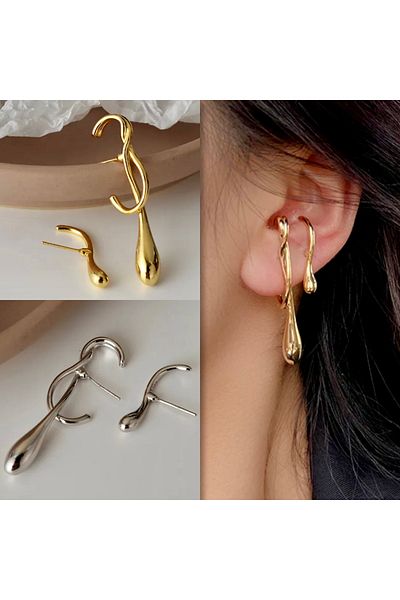 mos&more Modern Lines Design Women's Earrings