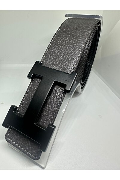 Yurtsever ERKEK %100 HAKİKİ H TOKALI 4CM  ÇİFT TARAFLI KEMER