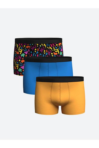 LC Waikiki Standard Fit Cotton Flexible Ανδρικό Boxer 3 τεμαχίων