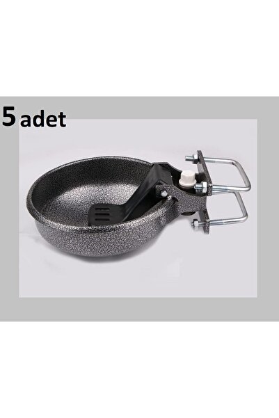 TAMPA BEYAZ Büyükbaş Hayvan Suluğu - Çelik Metal Litre (5 adet)