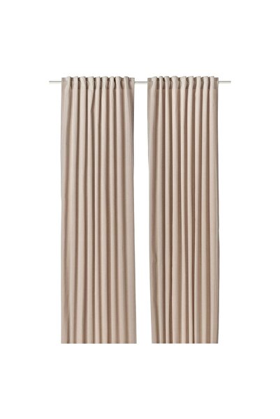 hobiurun Perde/2 kanat, açık bej, 140x300 cm