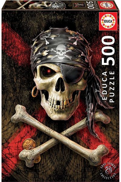 EDUCA 500 Piece Pirate Skull Puzzle 17964
