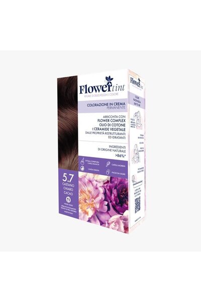 flowertint Kalıcı Krem Saç Boyası 5.7 Light Cocoa Chestnut