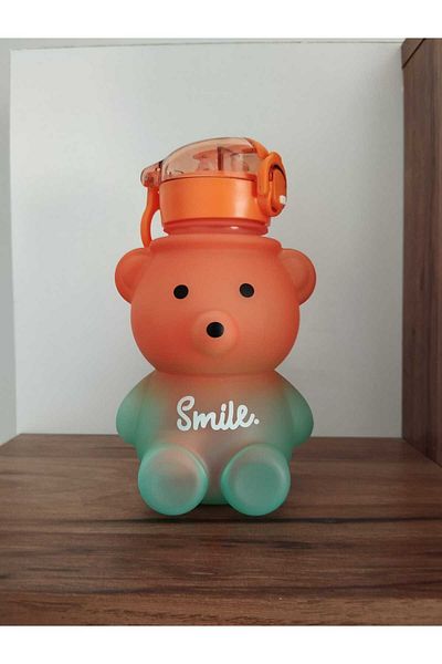 Beauty Loves Smile Teddy Bear Model Bpa Free Water Bottle - 800 0ml Water Bottle Drinker