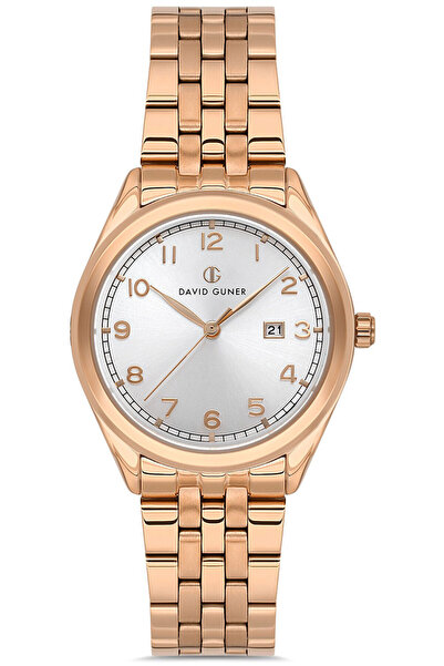 DAVID GUNER Kadın / Kız Kol Saati Rose Gold DG-8746LA-C1 Çelik Kordon Quartz ...