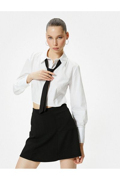Koton Mini Short Short Fustă A-line Talie înaltă Croială relaxată