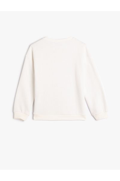 Koton Anime Sweatshirt Long Sleeve Crew Neck Ribbed