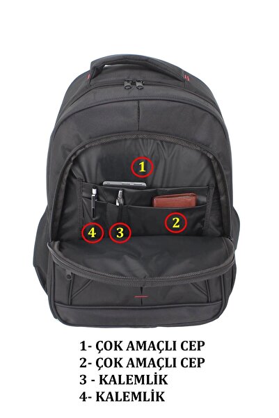 TB Terzi Bey Case Club 17.3 inch Laptop Backpack Waterproof Fabric