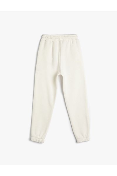 Koton Boy's Basic Jogger Sweatpants with Raster Pockets and Tie Waist