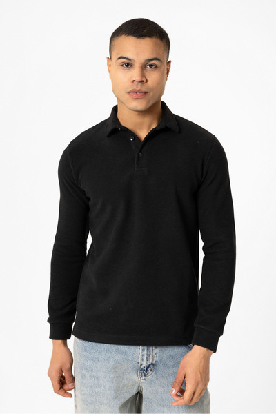 Çukurova سويت شيرت من القماش المحبوك من تشوكوروفا بياقة بولو