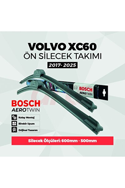 Bosch Volvo Xc60 Iı Ön Silecek Takımı Mar. 2017-2024 Uyumlu | Aerotwin Serisi...