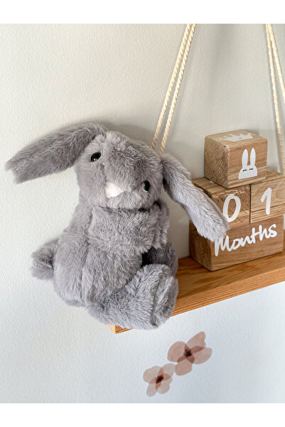 MOISY Hugging Ultra Soft Plush Rabbit - Gray
