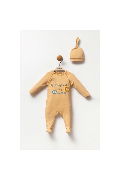 BEREKET BABY 0-6 Months Baby Romper and Hat Set - Bereket Baby