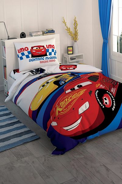 Taç Σετ Παπλωματοθήκης με άδεια Disney Cars Race