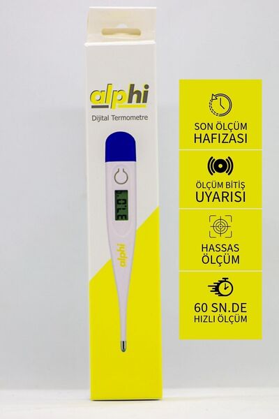 Carence Alphi Dijital Termometre Derece Koltukaltı Ve Dilaltından Ateş Ölçer