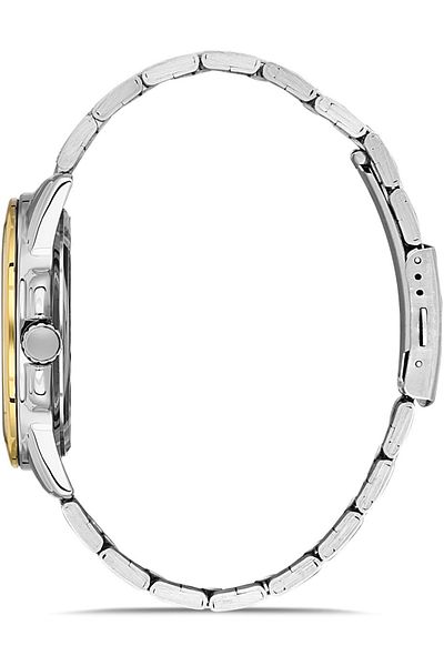 DAVID GUNER Yellow White Coated White Dial Men's Wristwatch Dg-8469Ga-D1